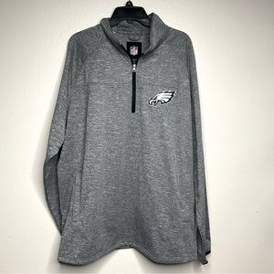 Official NFL Philadelphia Eagles Gray Pullover, Size XXL